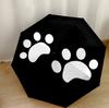 Paw Prints Art Design Automatic Umbrella with 8-Rib Foldable Design for Outdoor Daily Use Fashionable Gift for Festivals