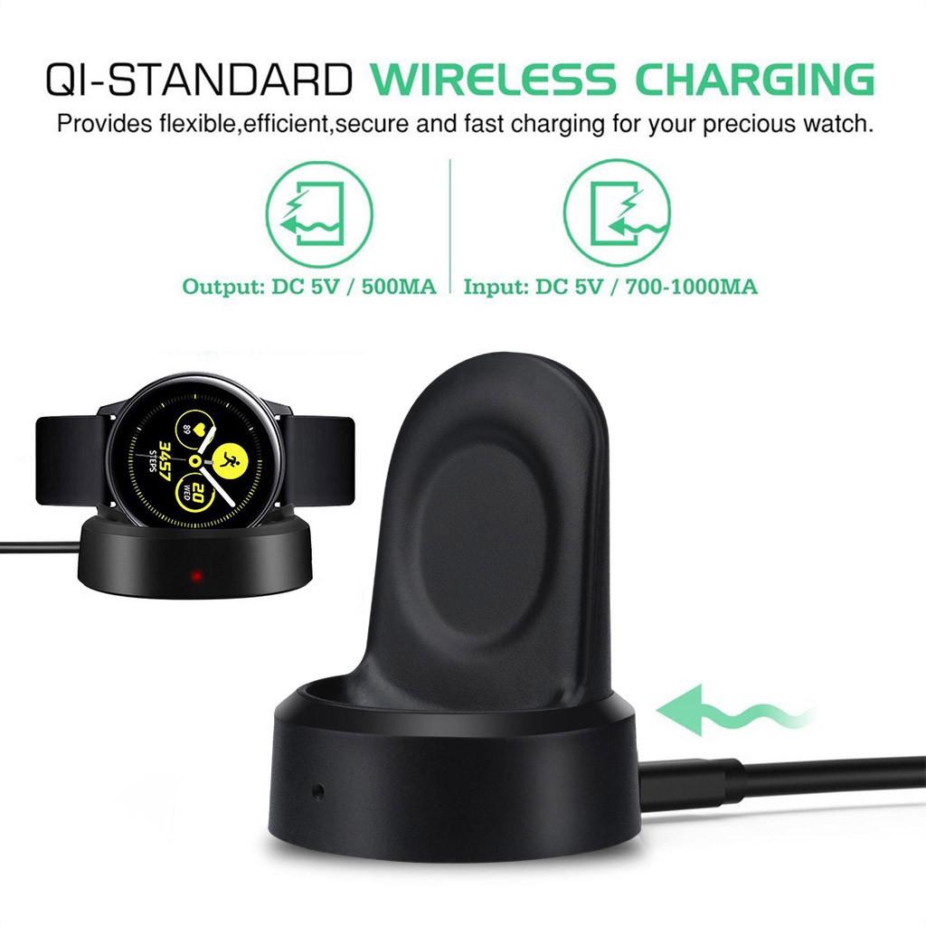

Wireless Fast Charging Power Source Charger For Galaxy Watch Active чёрный