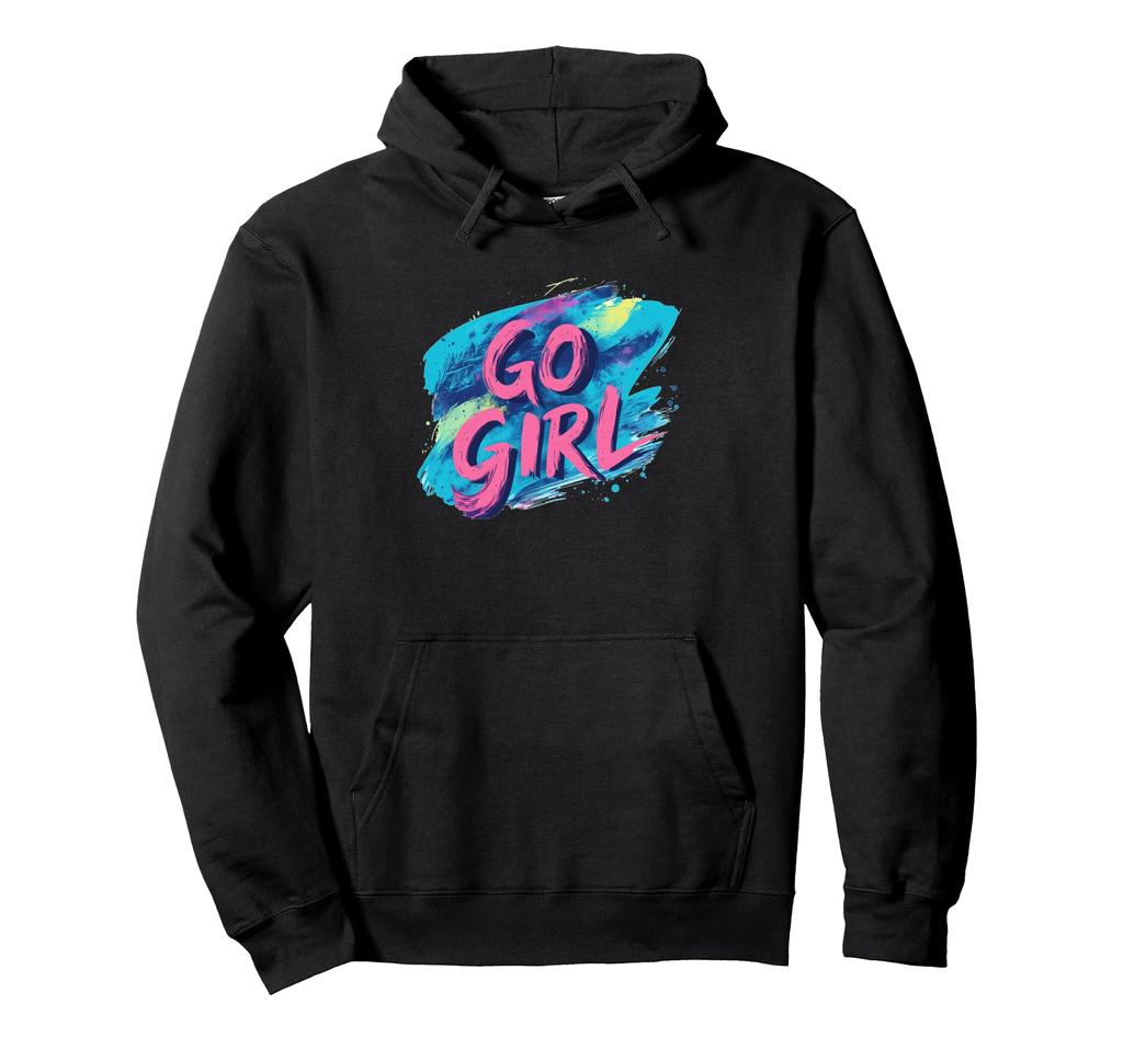 Colorful Go Girl Statement Costume Hoodie for Adults and Children