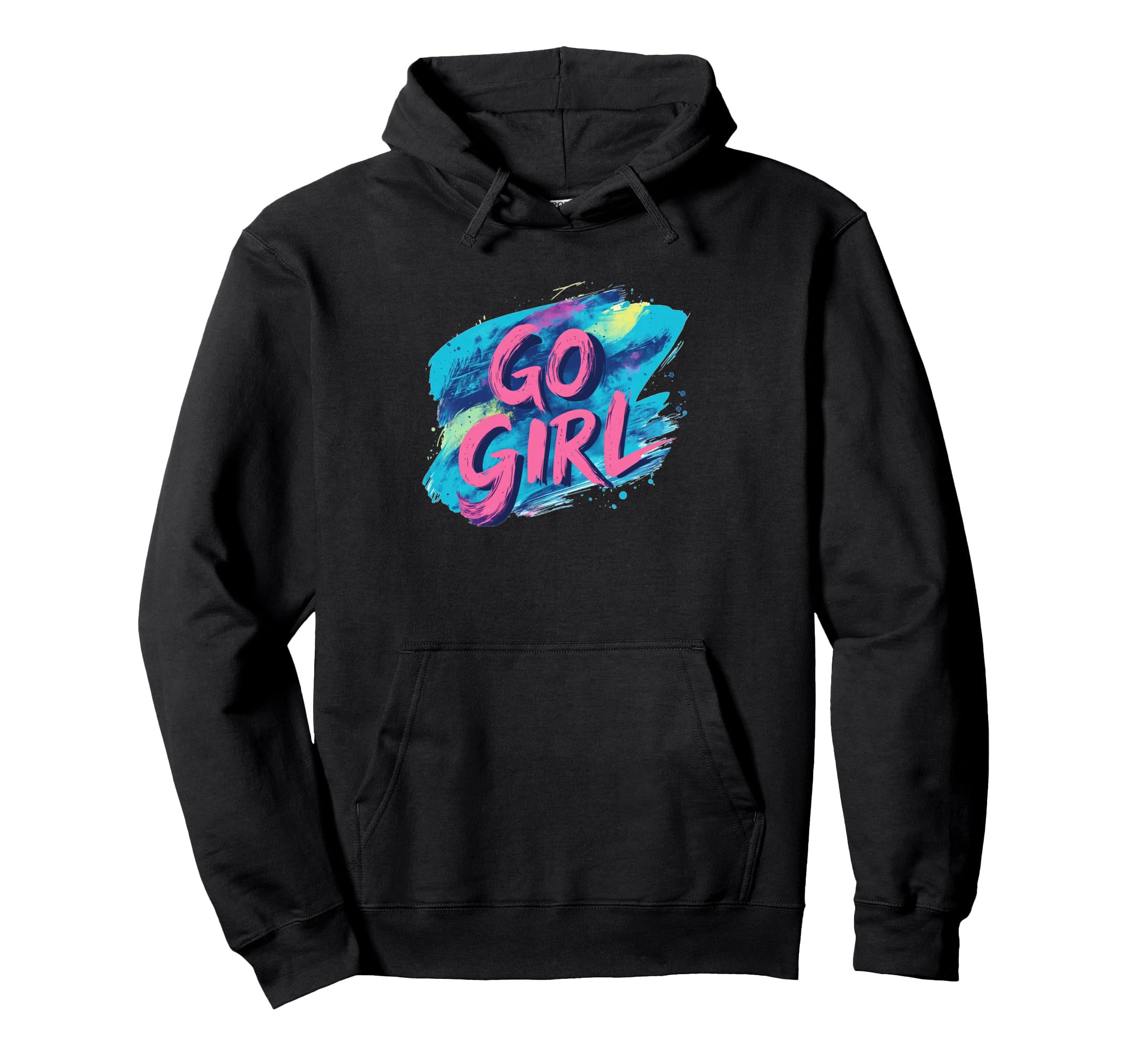 Colorful Go Girl Statement Costume Hoodie for Adults and Children