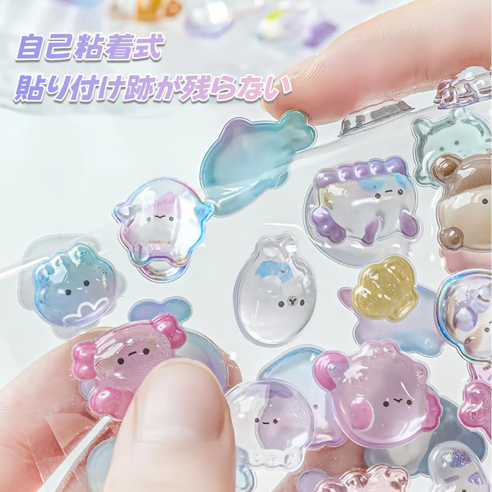 Makuki Niedliches Set von 3D Belohnung DIY Wasserdichte Handy Tagebuch Basteln Geburtstag Smartphone DIY Geschenke Aufkleber, 10, Aufkleber, Aufkleber, Dekorationen,