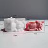 Sleeping Cat Candlestick Resin Mold Cat Planter Pot Mold Silicone Mold DIY Soap Making Aromatherapy Mould Decorations