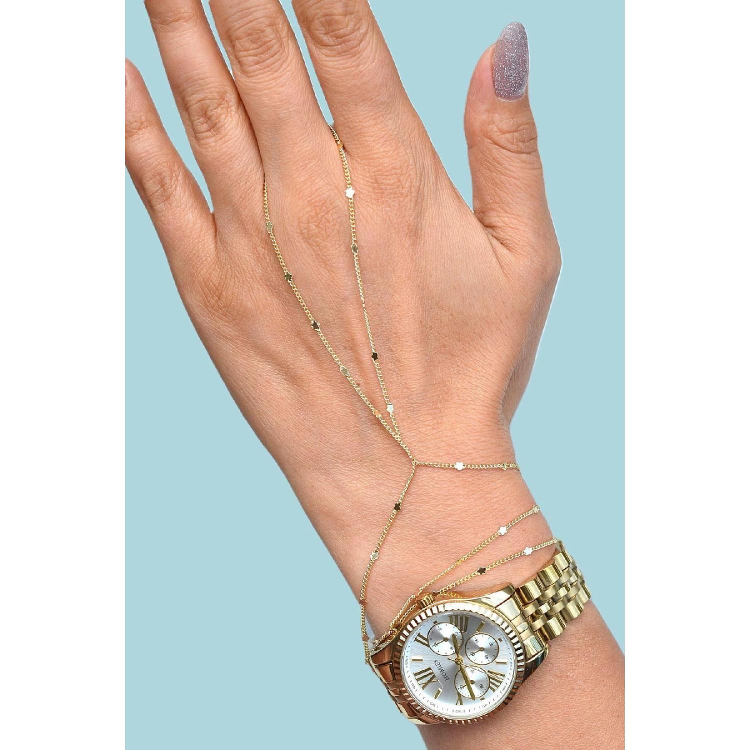 

Star Scales Thin Chain ahmeran Sparkling ahmeran Bracelet Gold Color золотий