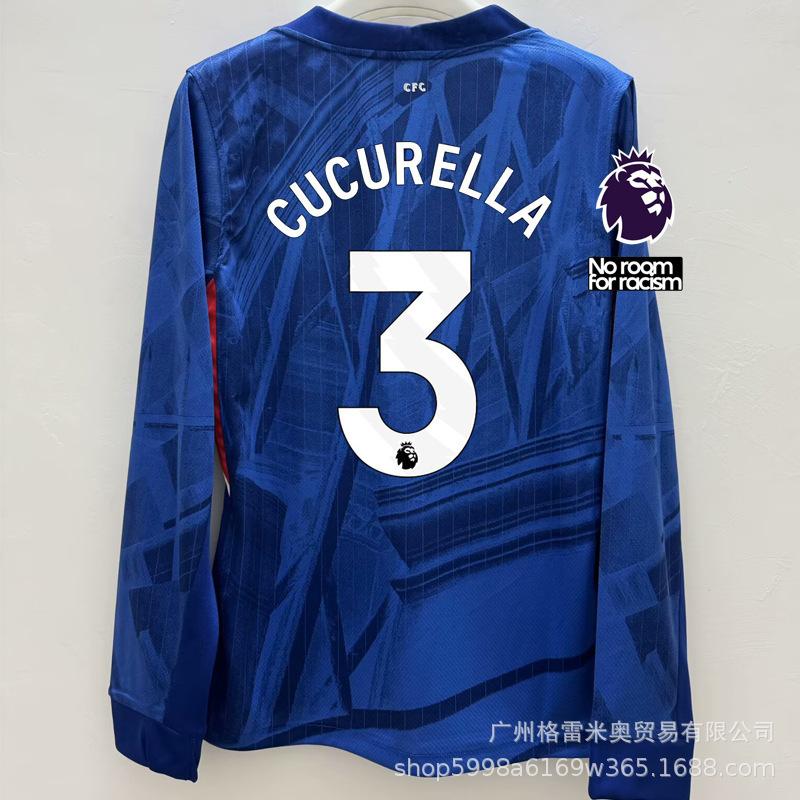 2526 European Football Club Long Sleeve Hot Jerseys Star Collection, Manchez Chelsea Football Jerseys S