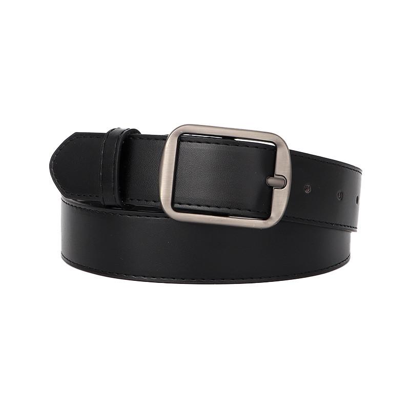 Style Retro Womens Belt Square Buckle Design For Women Men Casual Waist Match