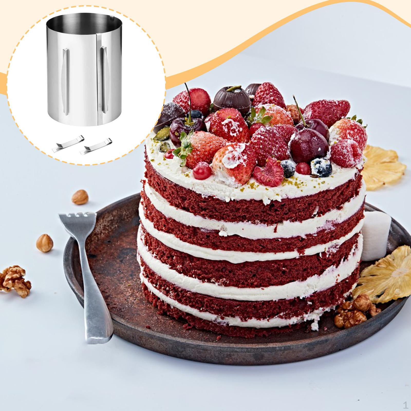 

Cake Baking Making Tool, Professional, Practical, Supplies Easy to Use Adjustable Portable Mousse