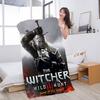 The W-Witcher 3 W-Wild Hunt Game Microfiber Blanket Quick Drying Beach Towels Oversized Super Absorbent Pool Towel Blanket