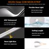 DC24V Solar LED Neon Strip Light Waterproof Warm White Blue Red Pink 6x12mm 2835 120LEDs/m Flexible Neon Rope Light Garden Decor