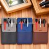 PU Leather Pen Sleeve Leak-proof Pen Pouch Portable Pen Organizer School