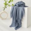 Spring & Summer Lightweight Sunscreen Shawl: Imitation Cotton-Linen, High-End Silk Gauze Scarf, Solid Color for Women