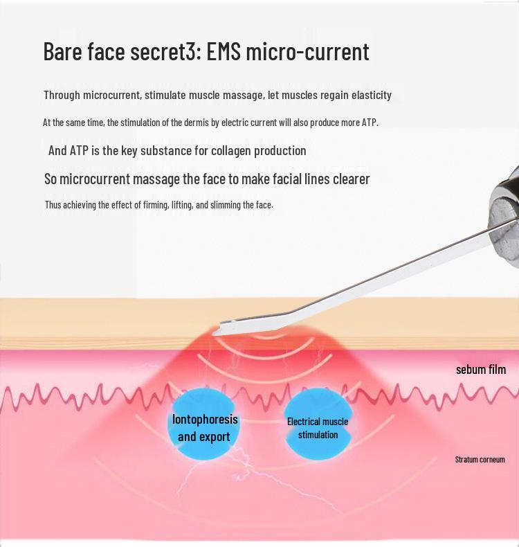 Rechargeable Ultrasonic Blackhead Remover & Facial Skin Scraper