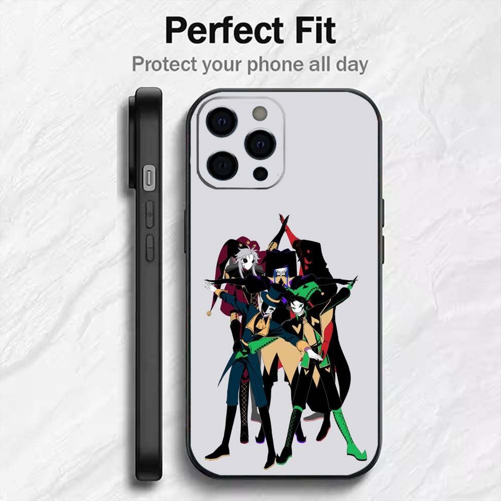 

The F-Freak C-Circus P-Pierrot Phone Case For iPhone17,16,15,14,13,12 Plus,Max Soft Silicone Black Cover iPhone15