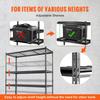 Storage Shelving Unit, 5-Tier Adjustable, 2000 Lbs Capacity, Heavy Duty Garage Shelves Metal Organizer Wire Rack, Black, 60" L X 24" W X 78" H for