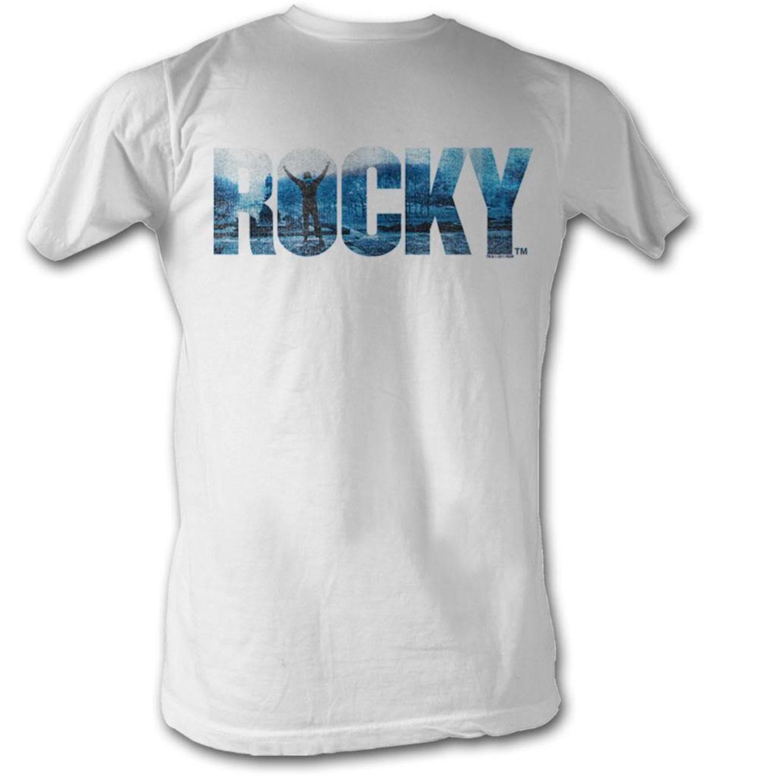 Rocky Rocky Blue White T-Shirt 4XL