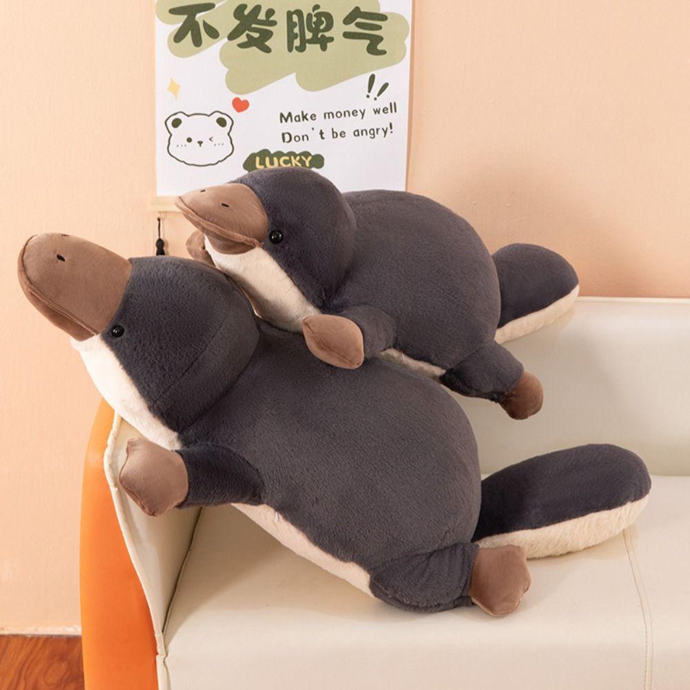 Super Soft Platypus Plush Toy Grey Color Simulation Plush Toy Stuffed Animal Toy  Children Gift