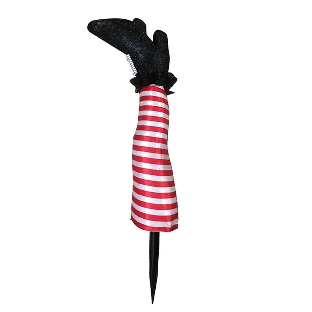 1PCS Halloween Decoration Evil Witch Legs Inverted Evil Witch Feet Boots Stakes Courtyard Lawn Outdoor Garden Decoration Props