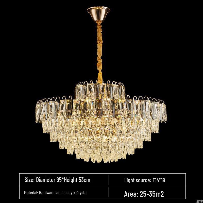 2025 Modern Minimalist Crystal Chandelier for Living and Dining Rooms