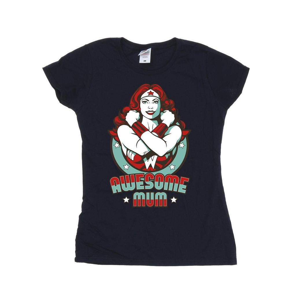 DC Comics Womens/Ladies Wonder Woman Wonderful Mum Cotton T-Shirt