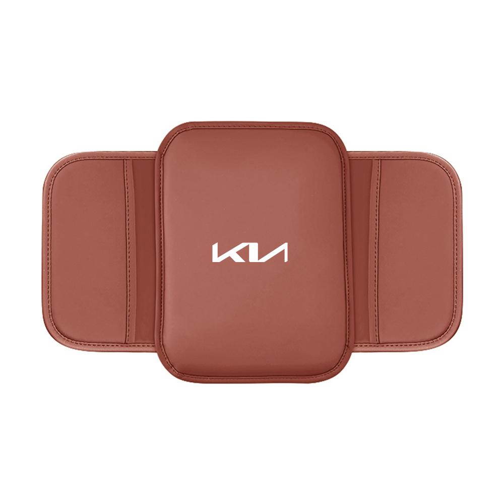 AABIU1 PU Leather Car Center Console Cushion Auto Armrest Box Pad For KIA Sportage Picanto Niro Optima Ceed Carnival K3 Nq3 Accessories