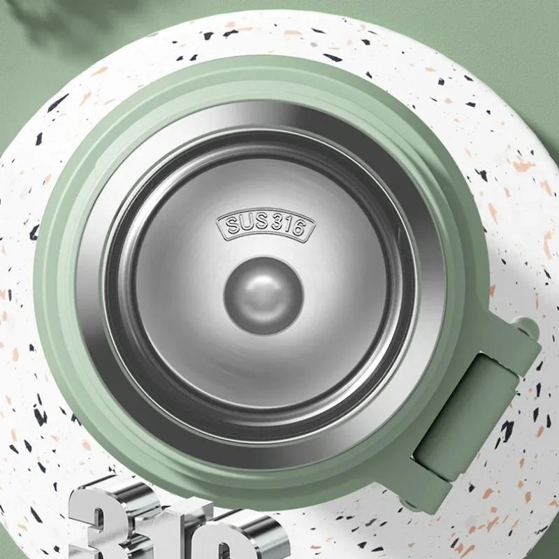 New Thermos Cup Girls High Appearance Level 316 Stainless Steel Water Cup Food Grade Children Students Special Cup for School