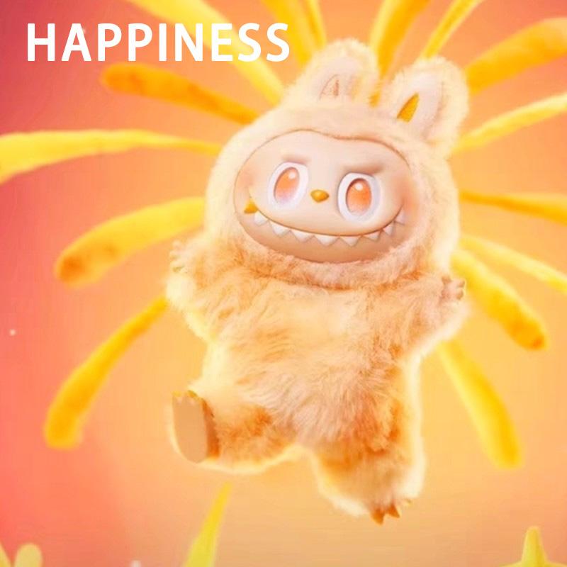 For Labubu Heartbeat Macaron Enamel The Monsters Face Blind Box Pvc Figurine Tabletop Ornament Kawaii Doll Birthday Gift