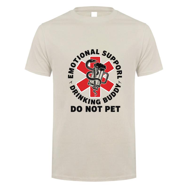 Emotional Support Drinking Buddy Beer Graphic Tshirt Funny Gift Casual Cotton Tee Dy316