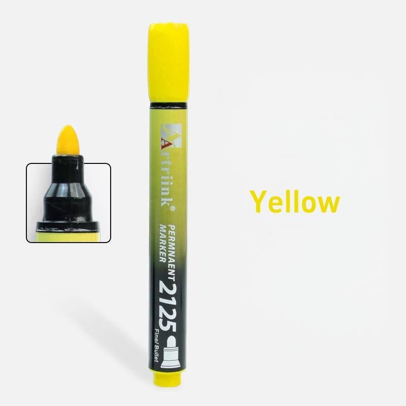 1pc/7pcs Non-Erasable Colorful Permanent Marker Fine Bullet Tip 2-3mm Quick Dry Fade Resistant for Dark & Smooth Surfaces