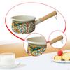 Small Milk Pan Butter Warmer Gadget with Anti Scald Handle Soup Pot Sauce for Gas RV Travel
