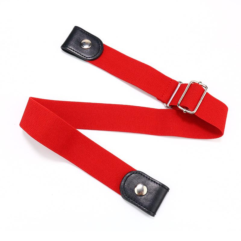 Invisible Lazy Belt Women S Decoration Seamless Jeans Belt Elastic Elastic Belt Women S Belt красный