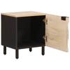 Nightstand 2 Pcs. White 40 X 33 X 46 Cm Solid Mango Wood
