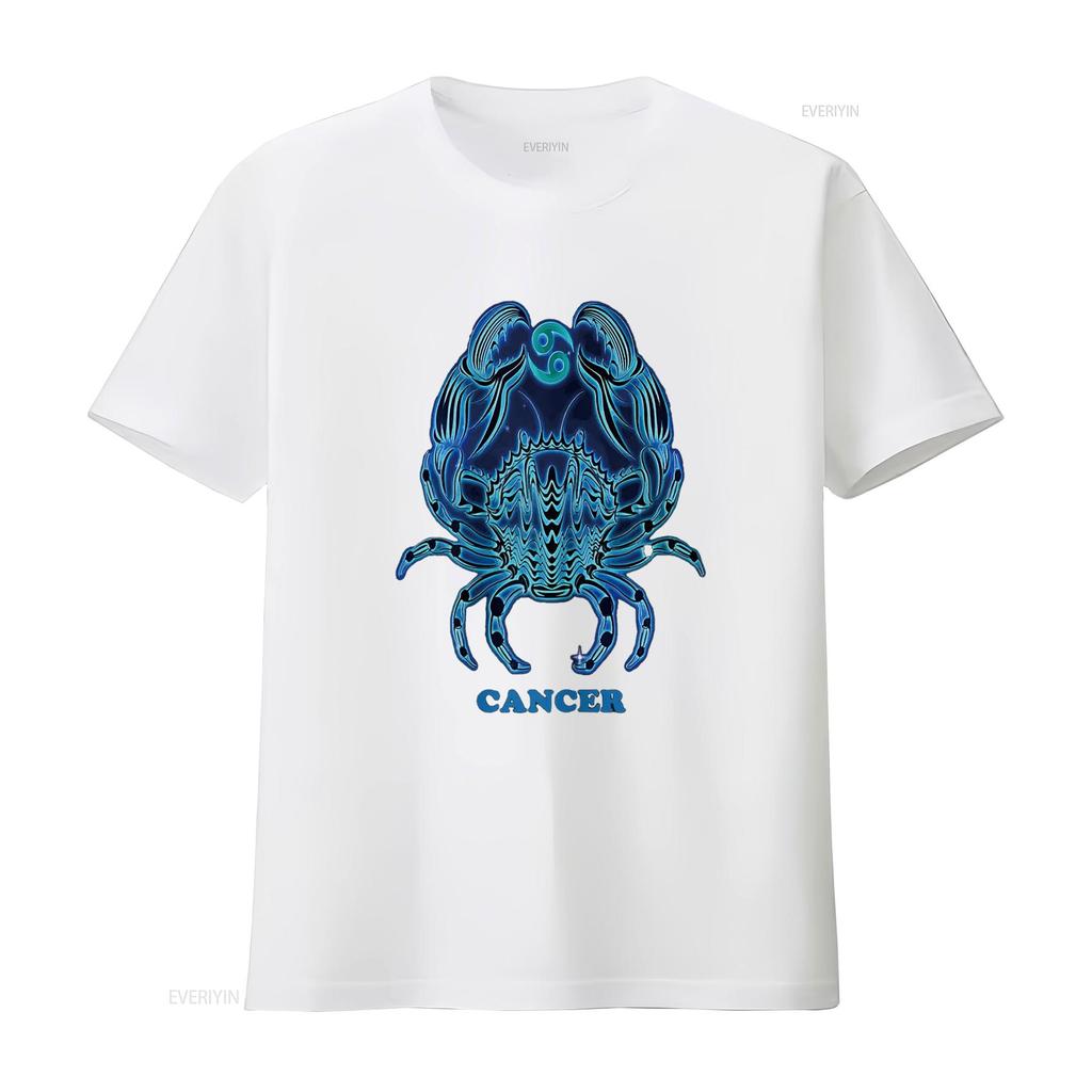 Cancer Personality Astrology Zodiac Sign Horoscope Design T Shirt vintage Washed designer clothes Top For Everyday Wear Casual
