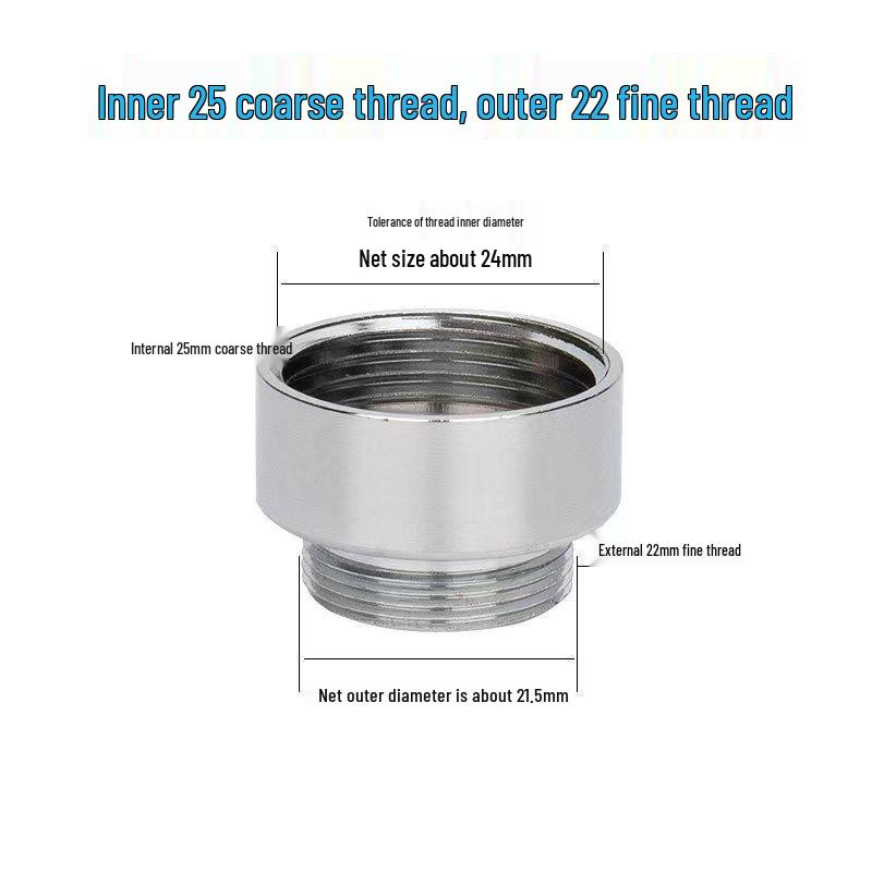 Faucet Adapter & Water Purifier Connector: M22 To 4-Point Coarse Thread Aerator