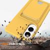 For Samsung Galaxy S25 Edge Case Liquid Silicone Card Holder Back Phone Cover with Lanyard