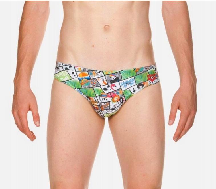H778 Arena Summer Comics Brief 5,5Cm Slipy Kąpielówki Męskie D3 Uk30