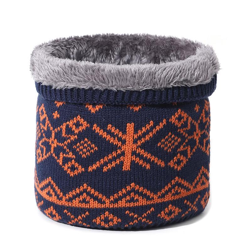 Unisex Thickened Knitted Wool Scarf: Warm, Fashionable Neck Cover for Winter Cycling