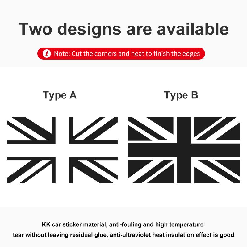 Union Jack Car Side Window Sticker For Mini Cooper R56 R60 F56 F54 F55 F60 F65 F66 U25 J01 J05 General Car Styling Accessories