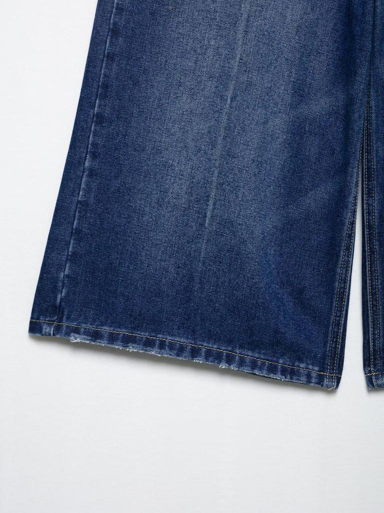 2025 Summer Women's Fashion: Denim Tube Top & Capri Pants Set