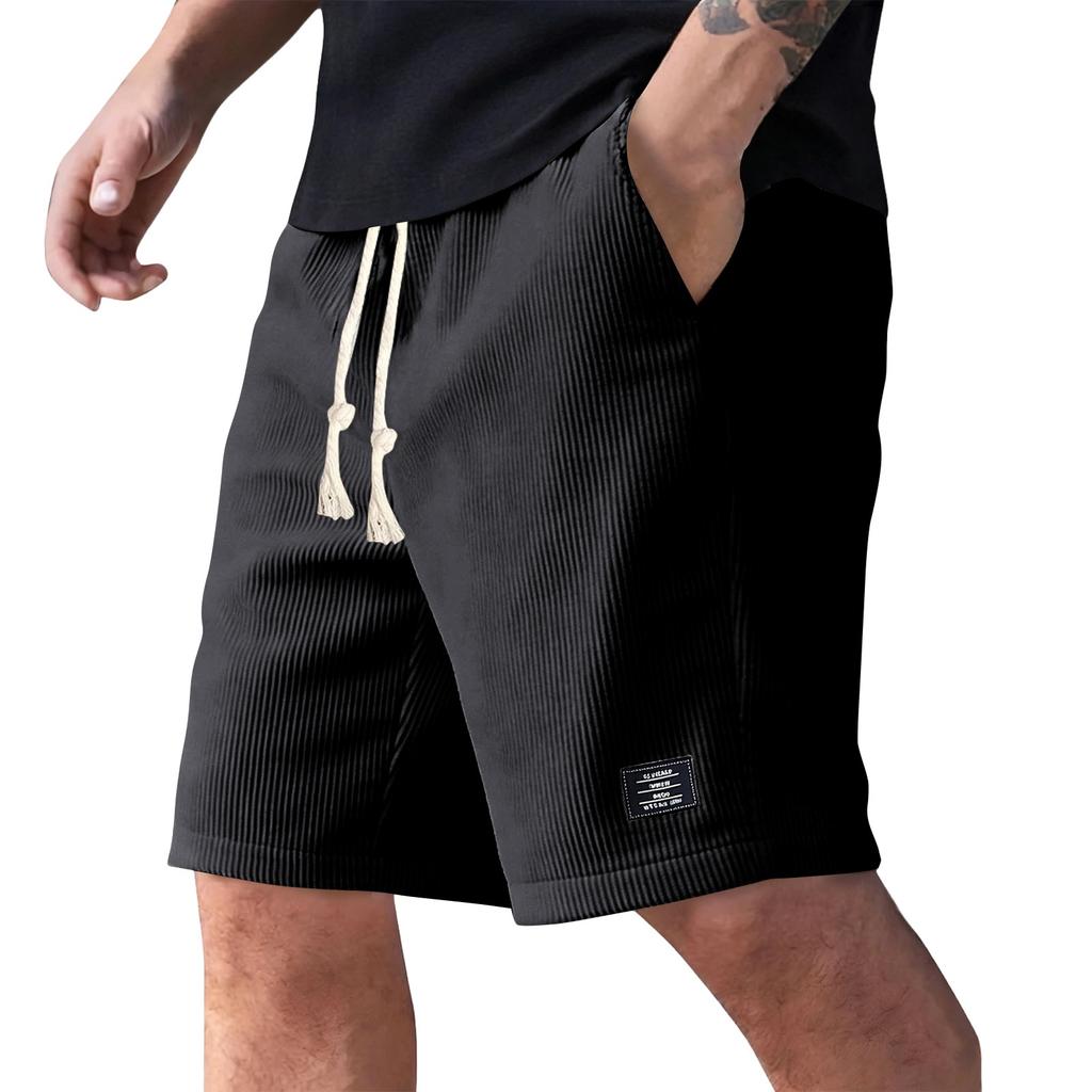 Men's Summer Casual Shorts Men's Fashion Sports Textured Shorts