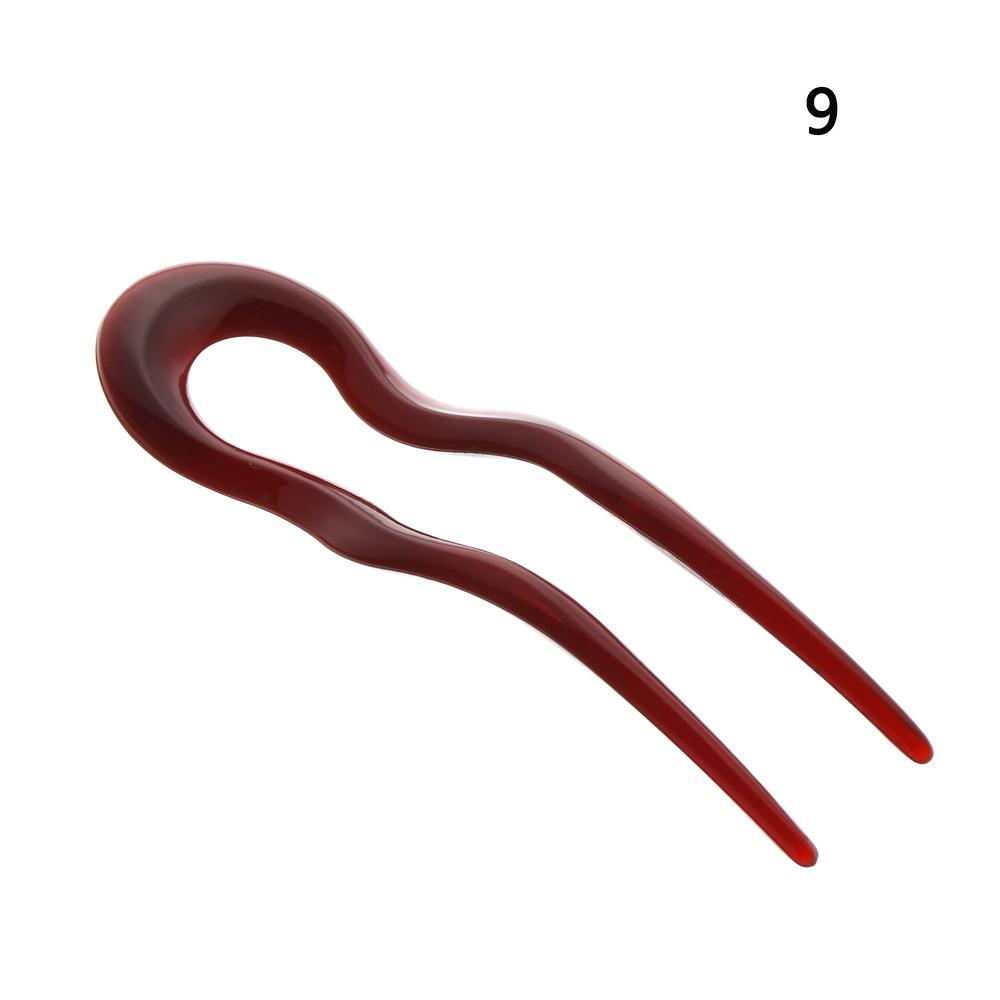 Retro Style U Shaped Hairpin Curved Hair Stick Shell Hair Pin Metal Hair Pin Fork Sticks Pins Women Girls Gift Hair Styling Tool