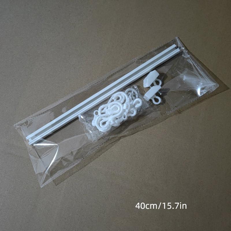 Houseeker Strong Self-adhesive Track Row with 10 Hooks Can Slide S-shaped Holder Non Punching Kitchen Bathroom Storage Rack