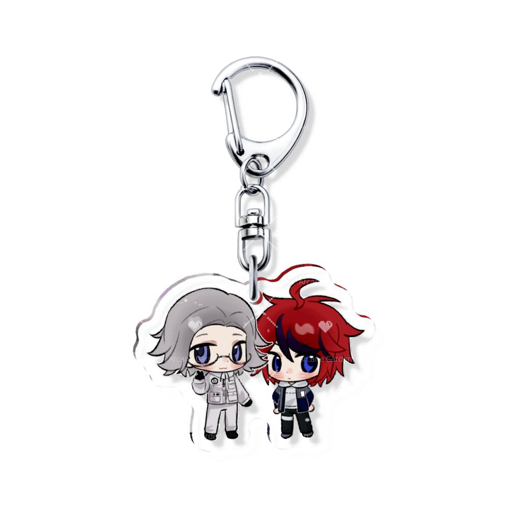 The Hundred Line CP Takumi Sumino Eiji Aotsuki Couple Keychain SIRE Last Defense Academy Bag Charms Pendant Gift New Souvenir