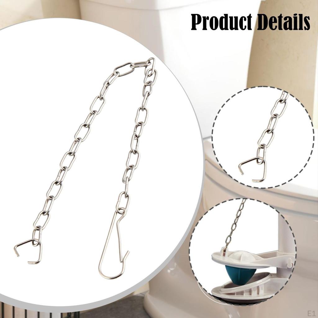 2Pcs Toilet Chains Parts 21cm Replacement Professional Sturdy Easy to Install Durability