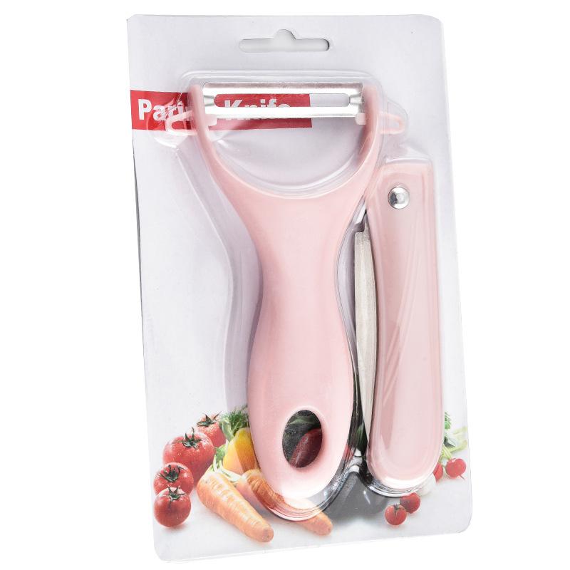 2pcs/set Fruit Knife Set Peeling Knife Peeler Folding Pocket Knife Vegetable Peeler Fruit Scraper Kitchens Accessories