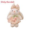 Knot Butterfly Tulip Flower Gauze Skirt Bunny Plush Doll With Cotton Filling