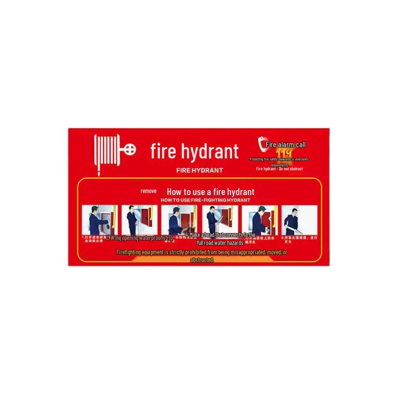 Fire Extinguisher and Hydrant Safety Sign Stickers