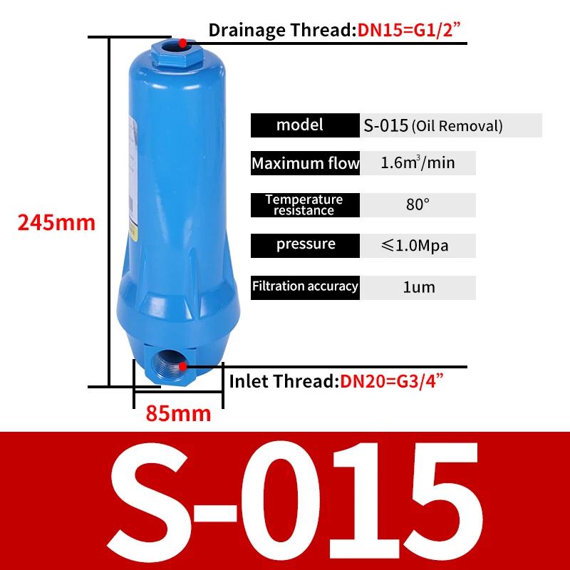 Air Compressor Precision Filter 015-150QPS Dust Removal, Water Removal, Oil Removal, Air Compressor Cold Dryer Filter