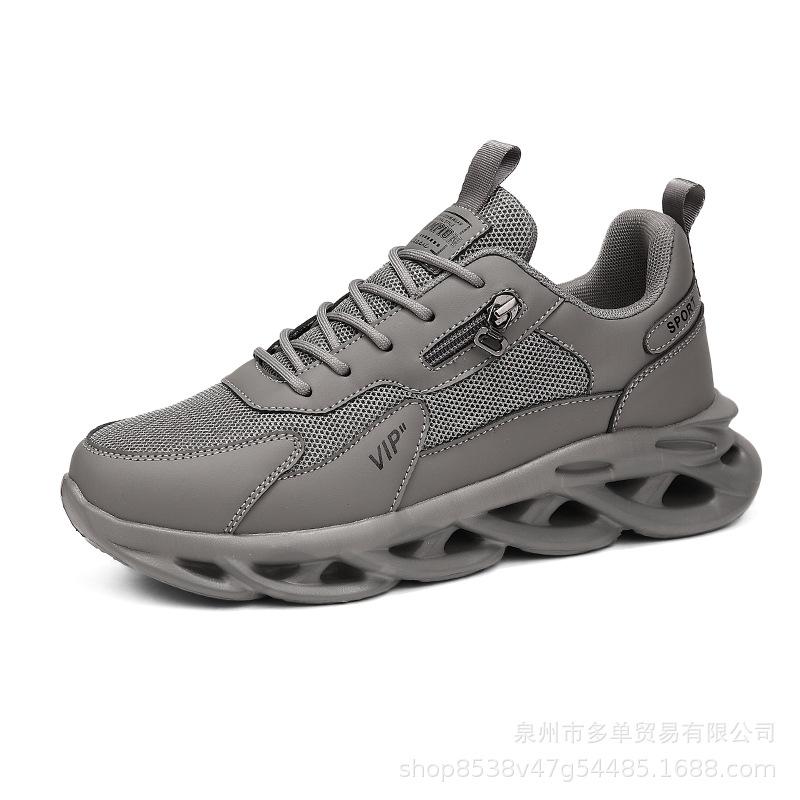 Four Seasons Retro Comfortable Breathable Mesh Outdoor Casual Platform Sports Trend Shoes 39 серый