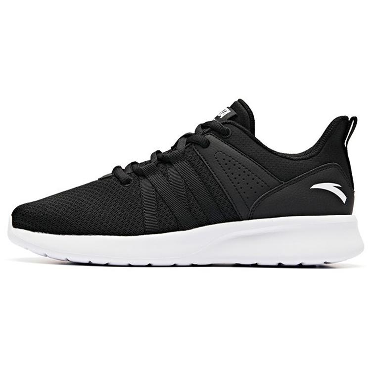 Anta Running Collection Cushioning Slip Resistant Abrasion Resistant Low top Running Shoes Women's Black White 92915586-3