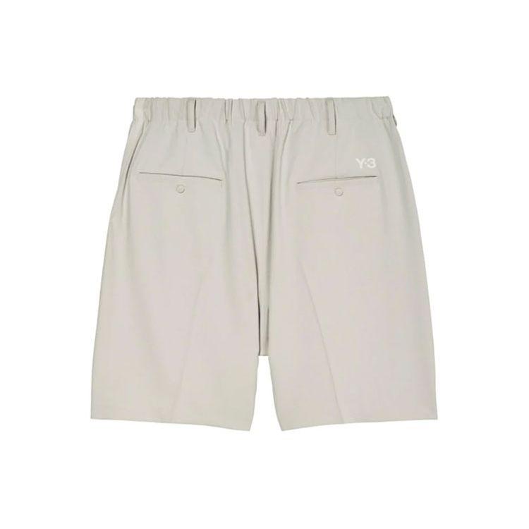 Y-3 SS22 Solid Color Elastic Waist Bermuda Shorts Men Shorts Light-Gray HG6086