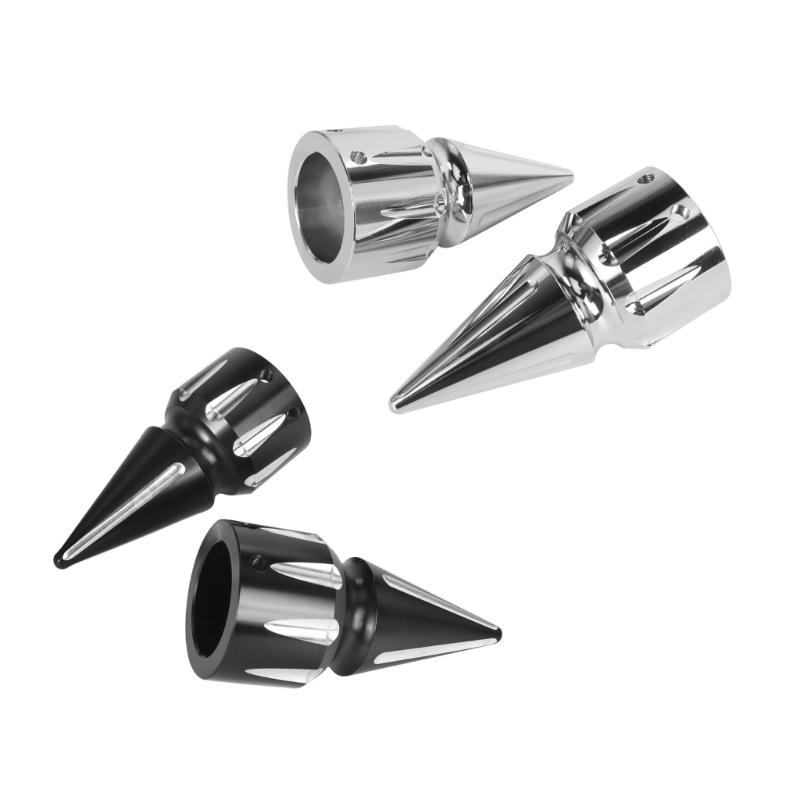 Motorcycle Front Axles Spikes Nut Caps Precisions Aluminum Motorcycle Front Axles Nut Covers Quick Installation for Bikes